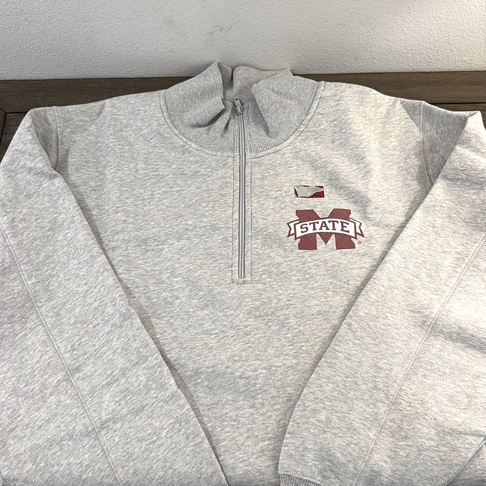 NWOT [Sport-Tek] Mississippi State Bulldogs NCAA 1/4 Zip Pullover Women’s 4XL - Picture 5 of 11
